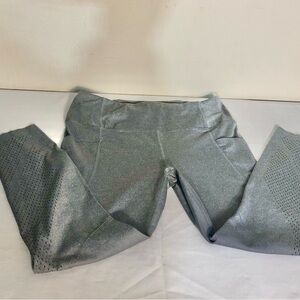 MEMBERS MARK XL Leggings Everyday Perforated Yoga Pants Gray Workout